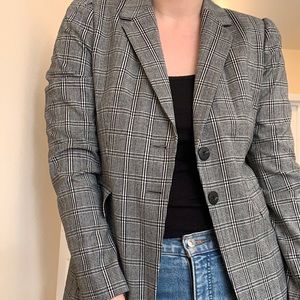 Fitted Nordstrom Signature blazer in black and white